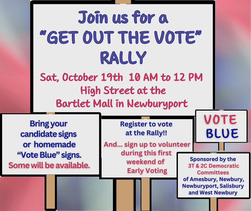 Get out the vote rally, Newburyport