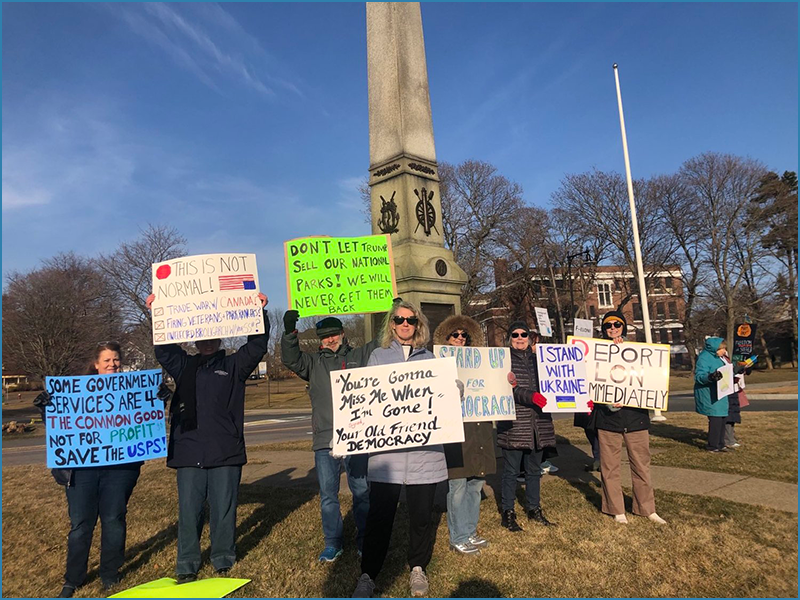 Standout For Democracy Rally in Swampscott