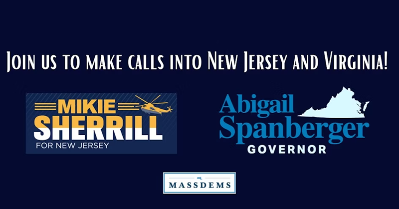 Mass Dems Phonebank for Mikie Sherrill & Abigail Spanberger
